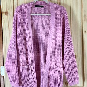 Women's knit oversized cardigan sweater